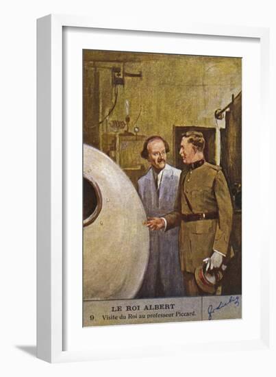 Albert with Piccard-null-Framed Art Print