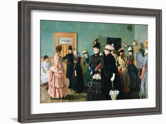 Albertine at the Police Doctor's Waiting Room-Christian Krohg-Framed Giclee Print