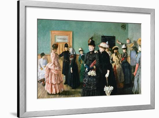 Albertine at the Police Doctor's Waiting Room-Christian Krohg-Framed Giclee Print