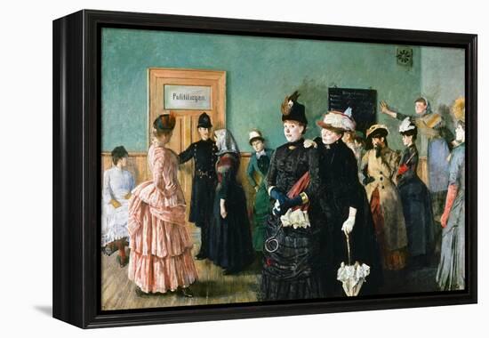 Albertine at the Police Doctor's Waiting Room-Christian Krohg-Framed Premier Image Canvas