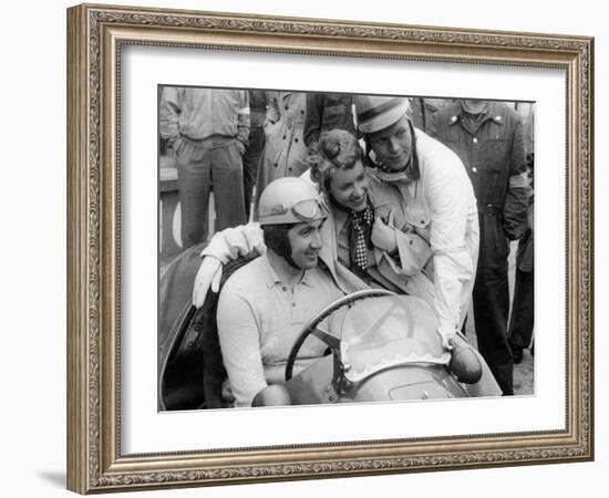 Alberto Ascari in a Ferrari, 1953-null-Framed Photographic Print