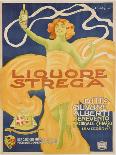 Poster Advertising 'strega' Liquer, 1906 (Colour Litho)-Alberto Chappuis-Mounted Giclee Print