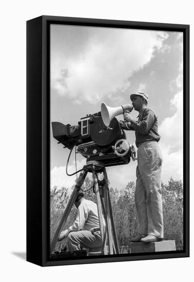 Alberto Lattuada on the Set-Mario de Biasi-Framed Premier Image Canvas