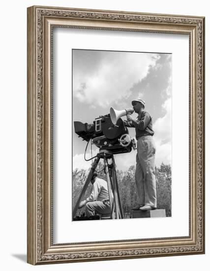 Alberto Lattuada on the Set-Mario de Biasi-Framed Photographic Print