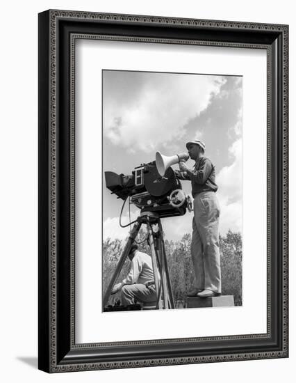 Alberto Lattuada on the Set-Mario de Biasi-Framed Photographic Print