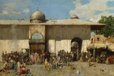 In the Marketplace, Istanbul, 1881 (Oil on Canvas)-Alberto Pasini-Giclee Print