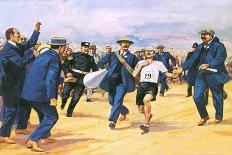 Dorando Pietri, a Gallant Marathon Runner from the 1908 London Olympics-Alberto Salinas-Giclee Print