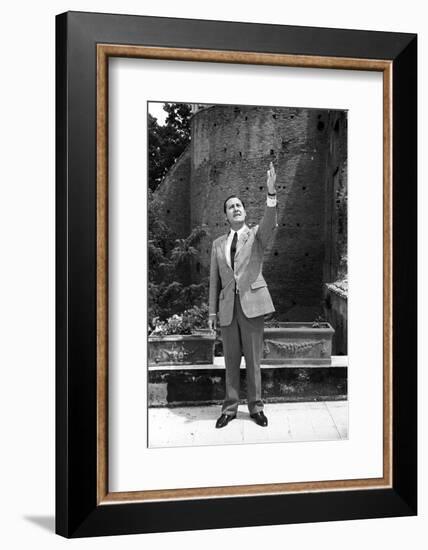 Alberto Sordi in the Terrace of His House-Marisa Rastellini-Framed Photographic Print