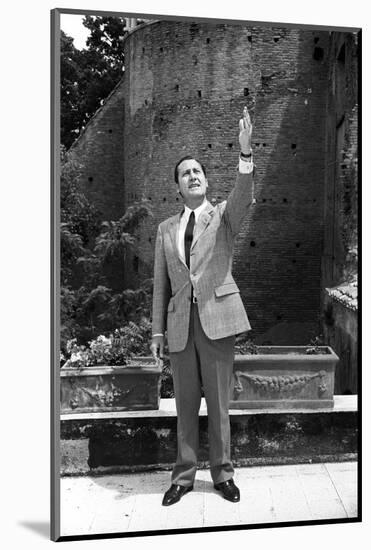 Alberto Sordi in the Terrace of His House-Marisa Rastellini-Mounted Photographic Print