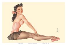 Pin Up Girl December c.1940s-Alberto Vargas-Mounted Art Print