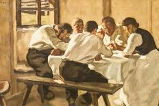 Repas, La Soupe (Version 2) (Lunch (The Soup, Version Ii) Peinture De Albin Egger Lienz (1868-1926)-Albin Egger-lienz-Giclee Print