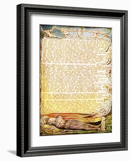 Albion Asleep by William Blake-William Blake-Framed Giclee Print