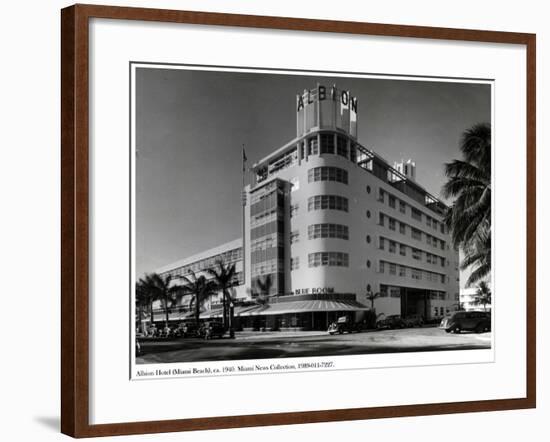 Albion Hotel, Miami Beach, C.1940-null-Framed Photographic Print