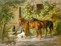 Horses at the Porch-Albrecht Adam-Giclee Print