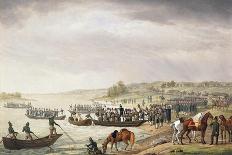 The French Army Crossing the Daugava River on July 24, 1812, Mid 1820S-Albrecht Adam-Giclee Print