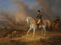 Countess Caroline Waldbott Von Bassenheim on Horseback in Front of Castle Leutstetten-Albrecht Adam-Premier Image Canvas