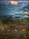 The Battle of Issus, or the Victory of Alexander the Great, 1529 (Oil on Panel)-Albrecht Altdorfer-Giclee Print