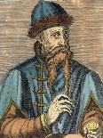 Portrait of Johannes Gutenberg (circa 1400-68) (Later Colouration)-Albrecht Mentz-Framed Giclee Print