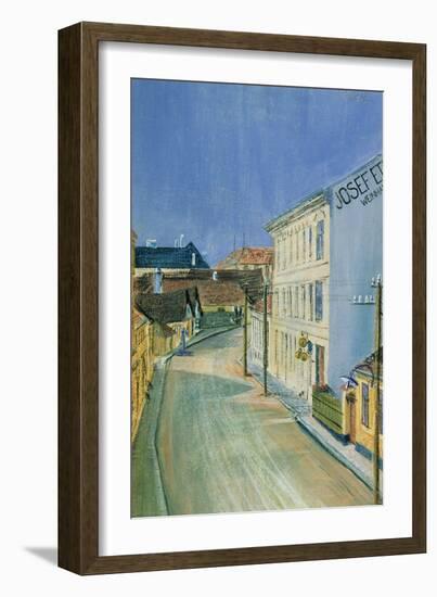 Albrechtstrasse in Klosterneuburg-Egon Schiele-Framed Giclee Print