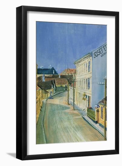 Albrechtstrasse in Klosterneuburg-Egon Schiele-Framed Giclee Print