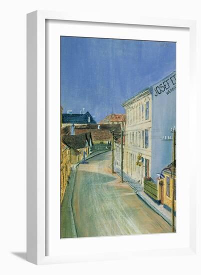 Albrechtstrasse in Klosterneuburg-Egon Schiele-Framed Giclee Print