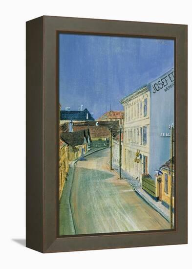 Albrechtstrasse in Klosterneuburg-Egon Schiele-Framed Premier Image Canvas
