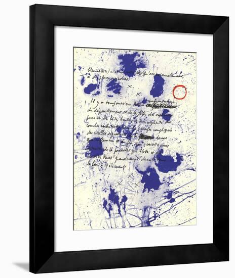 Album 19 Original Lithographs Page 6-Joan Miro-Framed Premium Edition