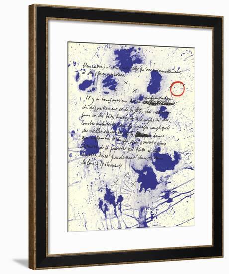 Album 19 Original Lithographs Page 6-Joan Miro-Framed Premium Edition