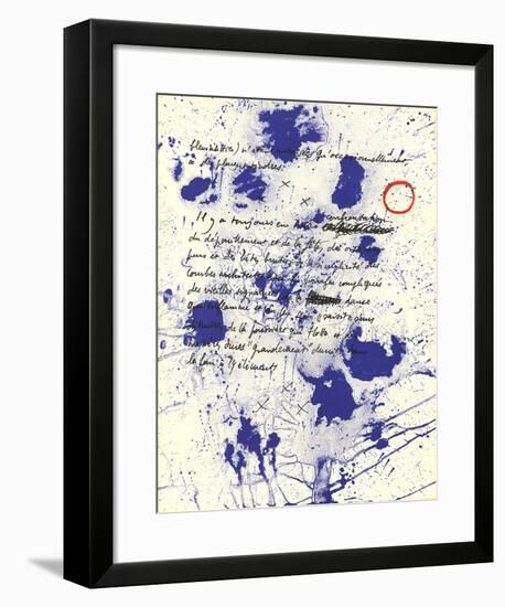 Album 19 Original Lithographs Page 6-Joan Miro-Framed Premium Edition