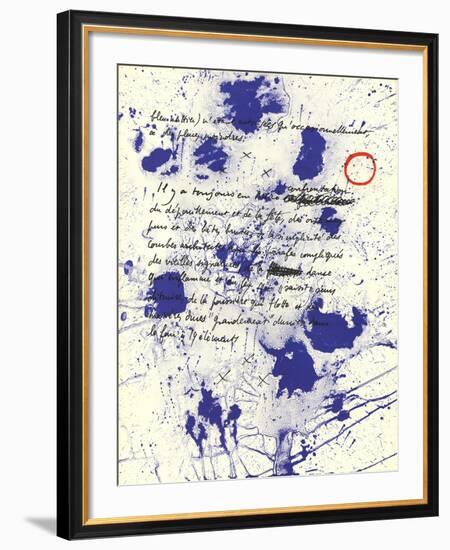 Album 19 Original Lithographs Page 6-Joan Miro-Framed Premium Edition