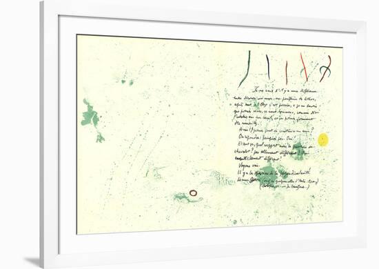 Album 19 Original Lithographs pages 1,14-Joan Miro-Framed Premium Edition