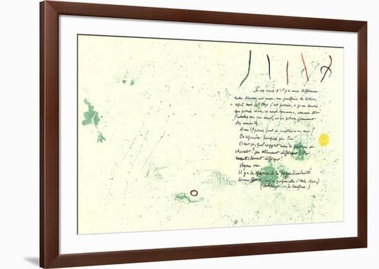 Album 19 Original Lithographs pages 1,14-Joan Miro-Framed Premium Edition