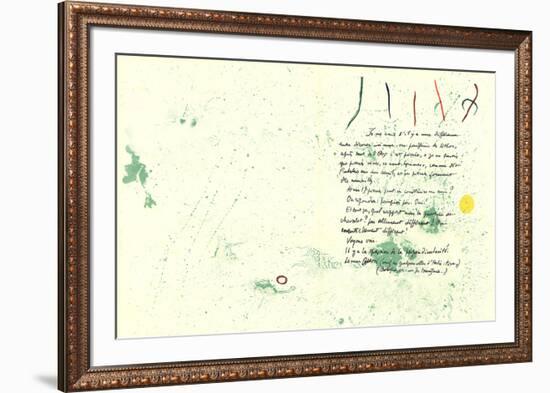 Album 19 Original Lithographs pages 1,14-Joan Miro-Framed Premium Edition