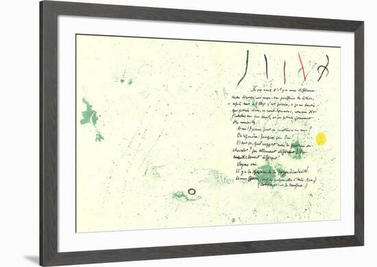 Album 19 Original Lithographs pages 1,14-Joan Miro-Framed Premium Edition