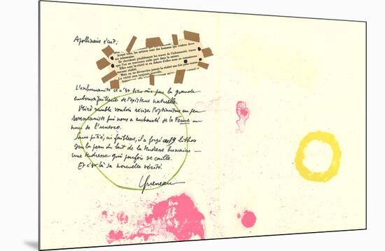 Album 19 Original Lithographs Pages 7,8-Joan Miro-Mounted Premium Edition