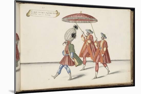 Album ; Ballet de Douairière de Billebahaut ; " Seconde entrée du Grand Seigneur "; trois figures-Daniel Rabel-Mounted Giclee Print