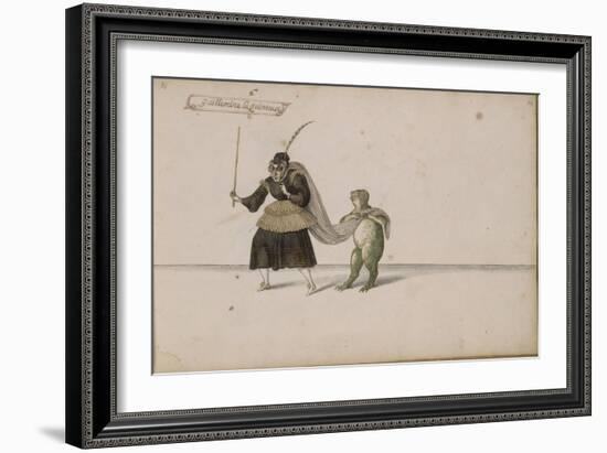 Album; Ballet des Fées de la forêt de Saint Germain ; "Guillemine la Quinteuse" et une grenouille-Daniel Rabel-Framed Giclee Print