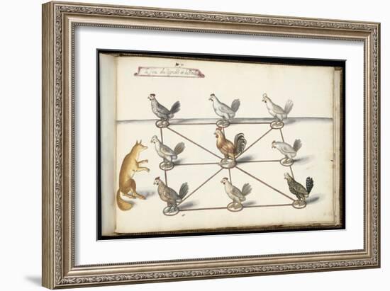 Album ; Ballet  Fées  Forêts de Saint Germain ; "Jeu du renard et  pou"; huit figures-Daniel Rabel-Framed Giclee Print