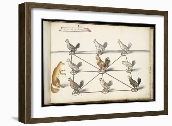 Album ; Ballet  Fées  Forêts de Saint Germain ; "Jeu du renard et  pou"; huit figures-Daniel Rabel-Framed Giclee Print