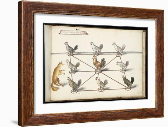 Album ; Ballet  Fées  Forêts de Saint Germain ; "Jeu du renard et  pou"; huit figures-Daniel Rabel-Framed Giclee Print