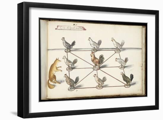 Album ; Ballet  Fées  Forêts de Saint Germain ; "Jeu du renard et  pou"; huit figures-Daniel Rabel-Framed Giclee Print