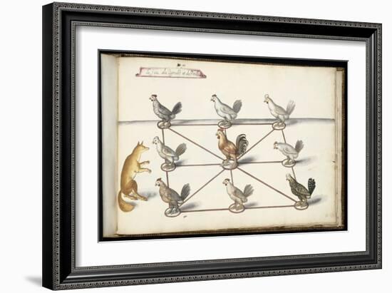 Album ; Ballet  Fées  Forêts de Saint Germain ; "Jeu du renard et  pou"; huit figures-Daniel Rabel-Framed Giclee Print