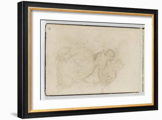 Album : couple enlacé (en hauteur)-Gustave Courbet-Framed Giclee Print