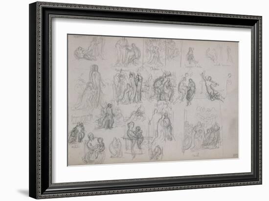 Album : Croquis-William Adolphe Bouguereau-Framed Giclee Print