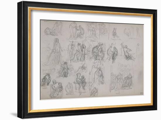 Album : Croquis-William Adolphe Bouguereau-Framed Giclee Print