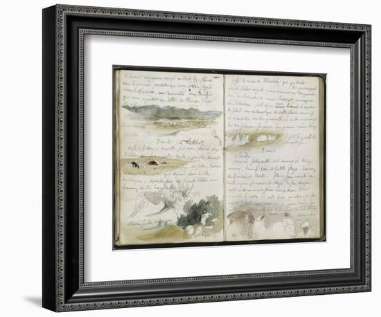 Album d'Afrique du Nord et d'Espagne-Eugene Delacroix-Framed Premium Giclee Print