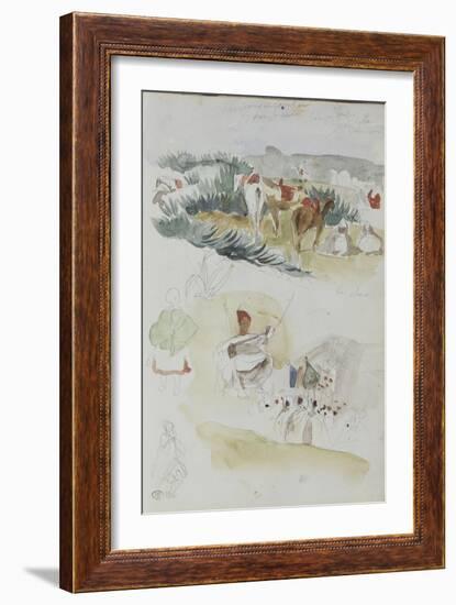 Album d'Afrique du Nord et d'Espagne-Eugene Delacroix-Framed Giclee Print