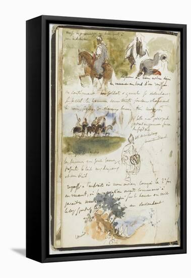 Album d'Afrique du Nord et d'Espagne-Eugene Delacroix-Framed Premier Image Canvas