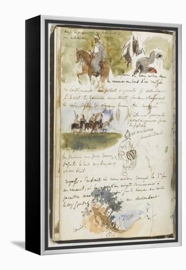 Album d'Afrique du Nord et d'Espagne-Eugene Delacroix-Framed Premier Image Canvas