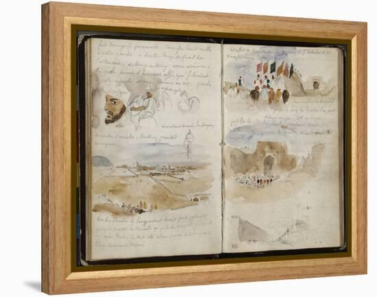 Album d'Afrique du Nord et d'Espagne-Eugene Delacroix-Framed Premier Image Canvas